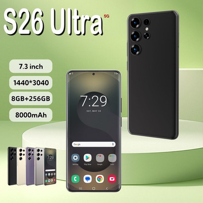 New S26 Ultra 5G Smartphone 7.3'' Factory Unlocked Android Cellphones Dual SIM