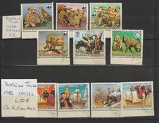 BURKINA FASO - 1984 957/62 + 119/22-Tiere, Kolumbus - gest. Mi.- 9.50 €