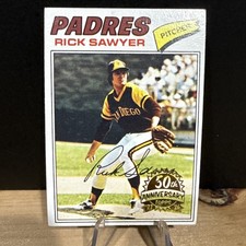 2026 Topps Heritage #268 Rick Sawyer Padres 1977 50th Anniversary Stamp Buy Back