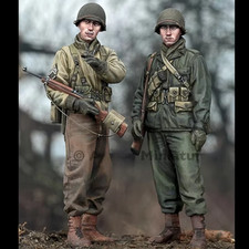 1/35 Resin Figure WWII US Soldier 2 Figures Unassembled Unpainted