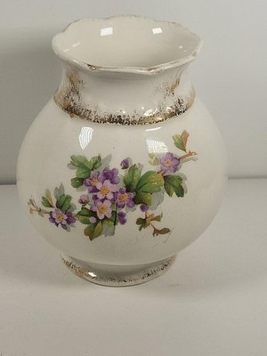 Small Vintage Ceramic Vase Floral Pattern 5''