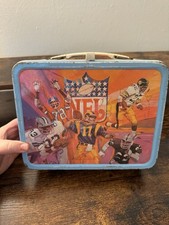 Vintage 1978 NFL Metal Lunchbox and Thermos