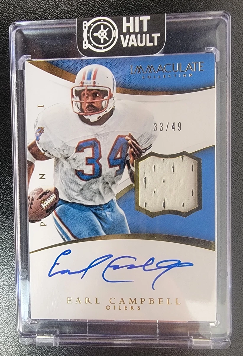 Earl Campbell Serial Numbered Football Sports Trading Cards for