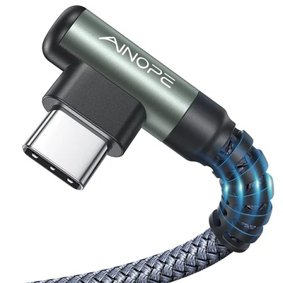 AINOPE USB to C Cable [2-Pack, 6.6ft] 3.1A Type C 6.6FT+6.6FT, Grey  - Image 1 of 4