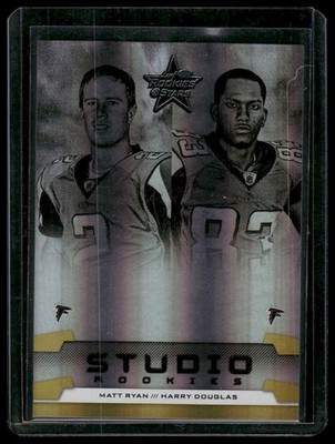 2008 Leaf Rookies & Stars #SRC-1 Matt Ryan / Harry Douglas Combos Gold #/500