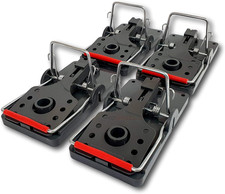 ROSHIELD 4 X Rat Traps - Professional Quality & Heavy Duty Pest Control Traps fo