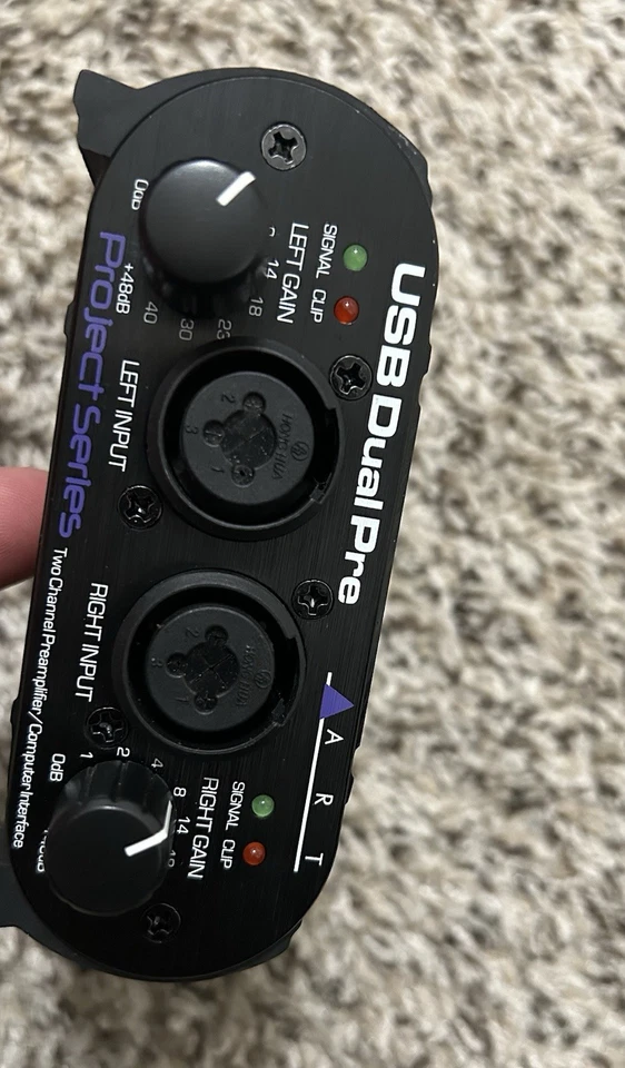 ART USB Dual Pre Project Series 2-Channel Mic PreAmp Computer Not Tested - Image 4 of 4