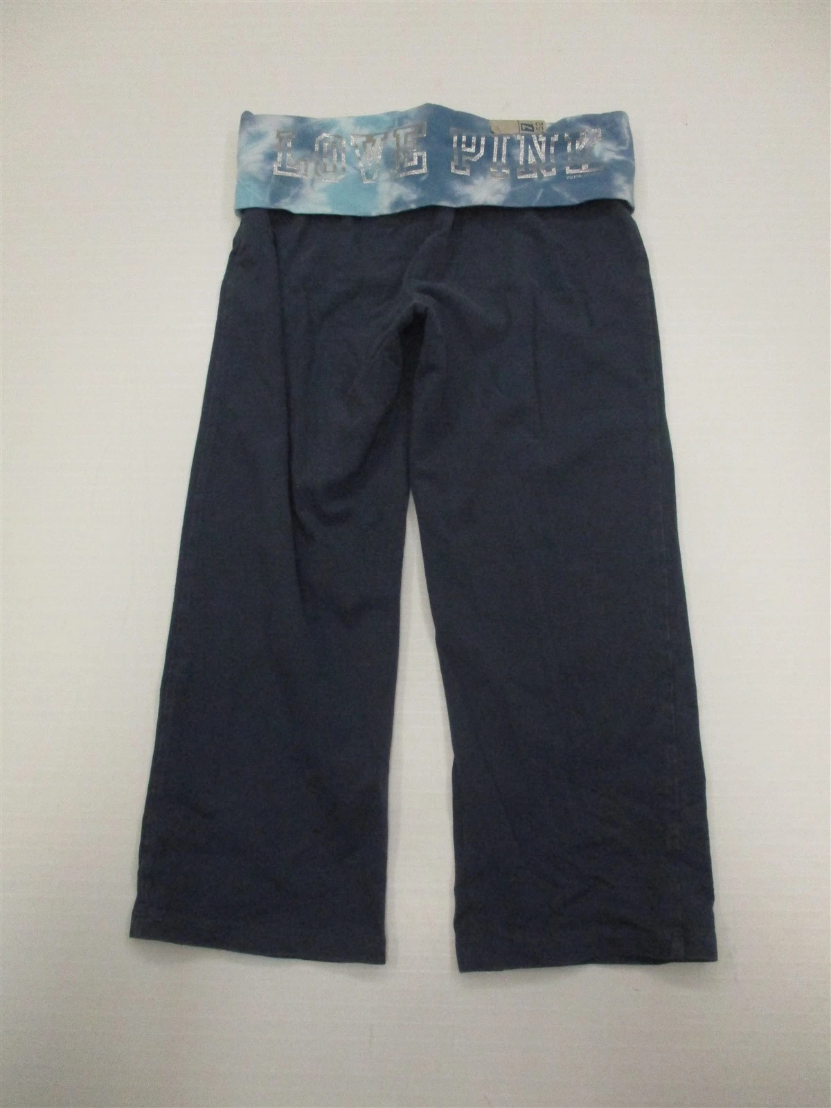 victoria-secret-vs love logo tie dye cotton capri pants