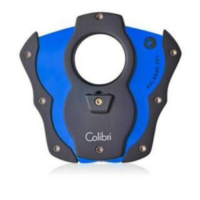 Colibri Cut Cigar Cutter Double Guillotine 62 RG Black / Blue New In Box