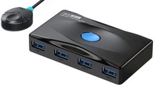 Premium USB 3.0 Switch For 4 USB Device Shari...