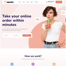 Food Delivery Website Design with Free VPS Web Hosting and Installation