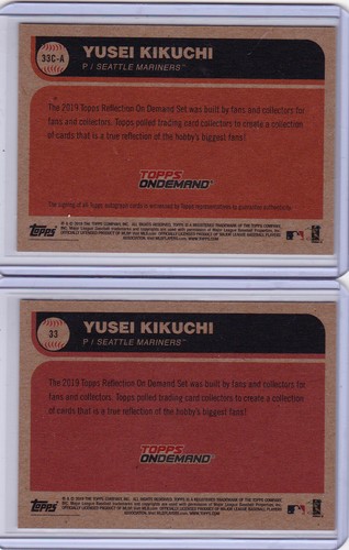 Yusei Kikuchi Mariners Autograph 2019 Topps On Demand Reflections Gold Auto 1/1 - Picture 2 of 2
