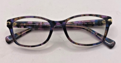 Coach Eyeglasses HC6065 5288 49-17 135mm Confetti PURPLE FRAMES ONLY Full Rim‎ Coach HC6065 5288 Eyeglasses Women main image 4