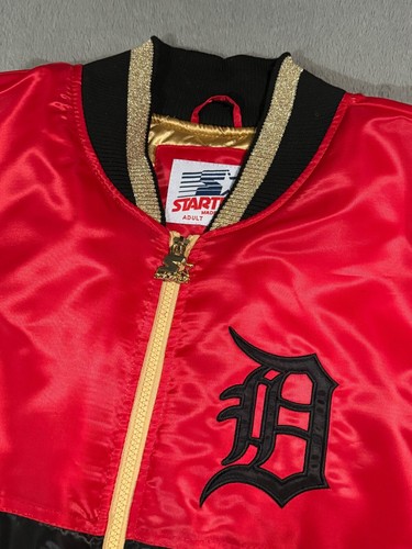 Detroit Tigers Starter MLB Black History Month Sports Bomber Jacket Sweater XL - Picture 9 of 22
