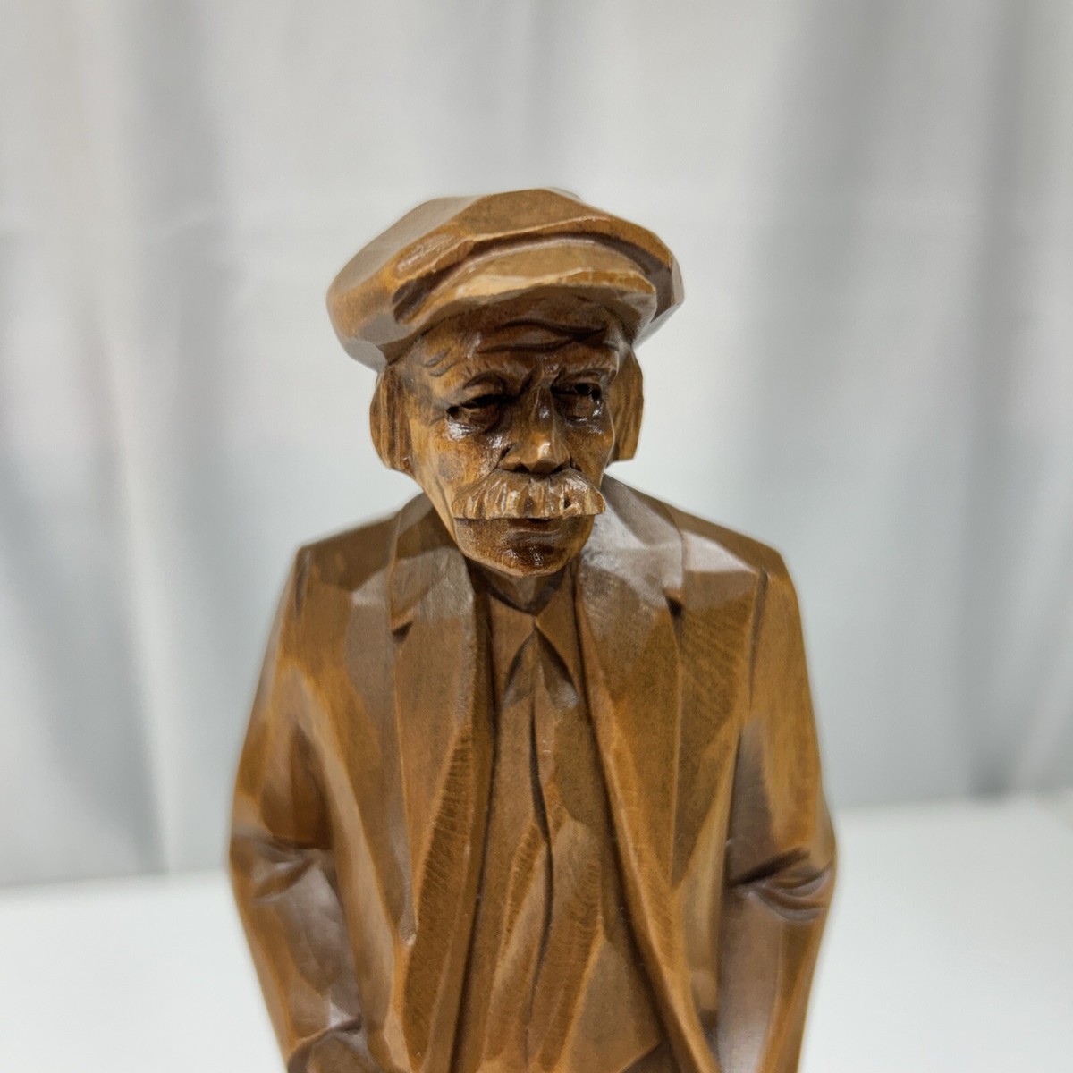 Vtg Canadian Carver Claude Caron Hand Carved Basswood