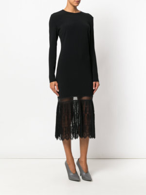 stella mccartney black lace dress Stella McCartney Chantilly Lace Cutout Maxi Dress, Black, Women's, 38 IT (2 US), Cocktail & Party Wedding Guest Dresses Cocktail Dresses