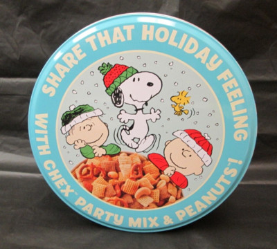 CHEX MIX STORAGE TIN PEANUTS CHEX MIX COLLECTIBLE TIN 2025 NEW!!!