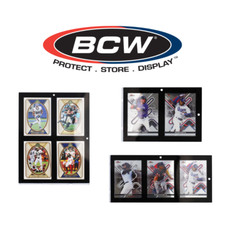 BCW Multi Card Sport Trading Card TCG Magnetic Frame Holder Wall Display Case