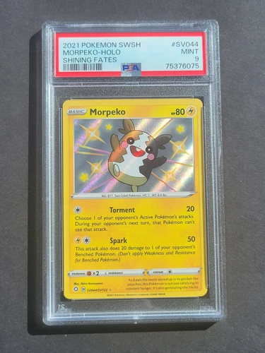 Pokemon PSA 9 MORPEKO SV044/SV122 - SWSH SHINING FATES HOLO - MINT