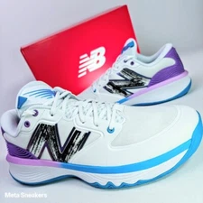 New Balance US 13 Men's White/Blue/Purple Basketball - NB HESI Low BBHSLW1 - New