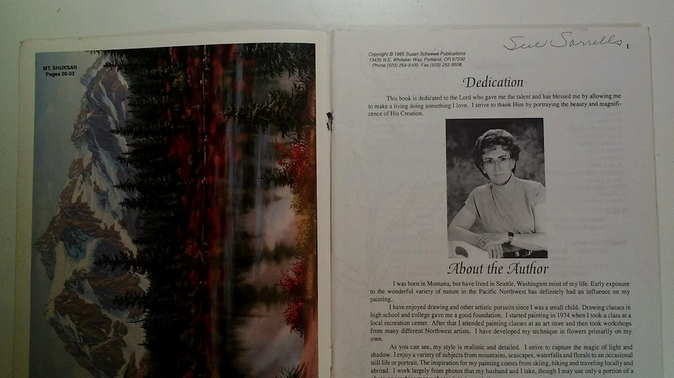 REALISTIC TECHNIQUES Judy Sleight 1995 PB Painting RARE VHTF Flowers Nature - Image 3 of 4