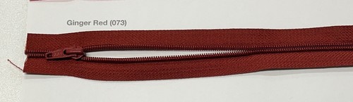 YKK® 45CF ZIPPER BY THE YARD WITH MATCHING PULL - BLUE, PINK, REDS, BROWN - Picture 4 of 6