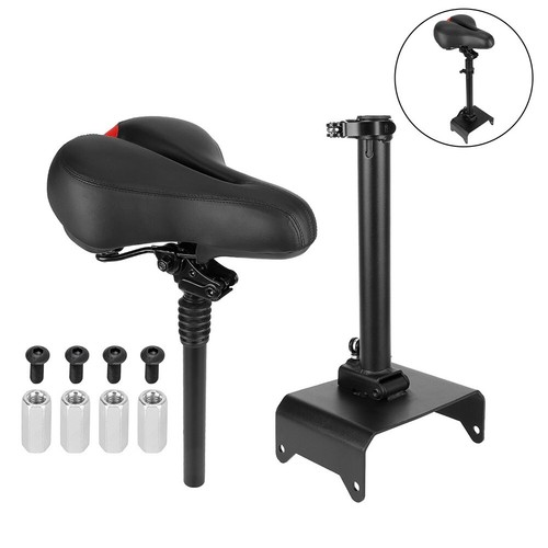 BaiWon Siège De Trottinette Électrique Pour Ninebot E2/E2Plus, Siège De Scooter Chocs/Doux/Respirant, Selle Réglable 48-68CM/Capacité De Poids 100KG, Accessoires Pour Trottinettes Vlectrique