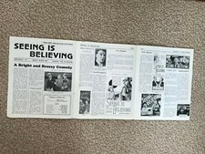 Seeing Is Believing 1934 Paramount 9x1/2x11x1/2" British Press Sheet comedy