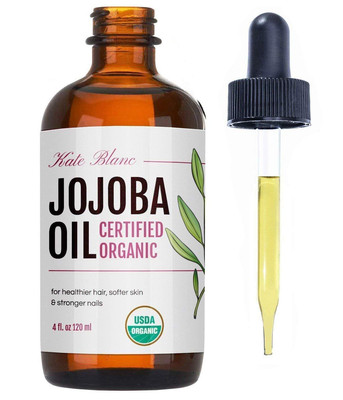 Kate Blanc Cosmetics Jojoba Oil for Hair Growth, Face & Skin. Gua Sha Oil 