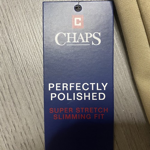 Chaps Super Stretch Slimming Fit Pants Womens 4s Mid Rise Slim Legs Polished New - Picture 4 of 10