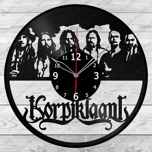 Vinyl Uhr Korpiklaani Vinyl Schallplatte Wanduhr Home Art Dekor Handarbeit 5536