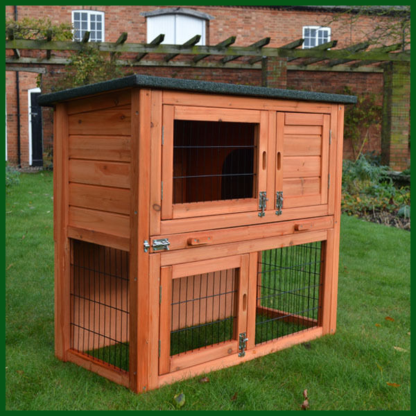 2 tier guinea pig hutch