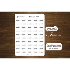 Errands Script Stickers for Planners, Journals, and Notebooks | Mini Scripts