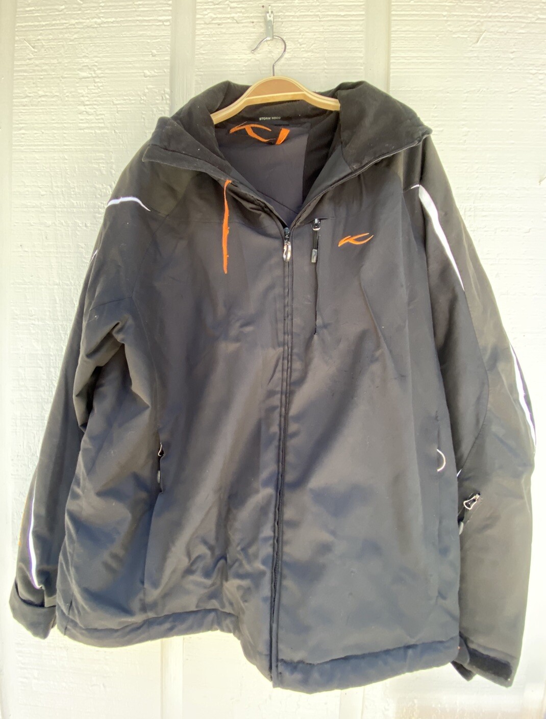 LASSE KJUS Ski Jacket Black Hooded Mens Size 52 Xl Thinsulate eBay