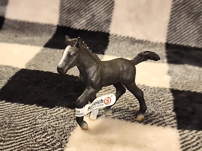 Schleich Lipizzaner Black Foal Baby Horse Figure White Stockings Face D73527 Toy