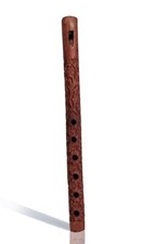 Wooden Flute Basuri Hand Carved Lord Krishna Bansuri Musical Instrument