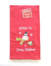 Kay Dee Designs - XMAS Embr. Waffle Towel - Whisking You A Merry Christmas - NWT