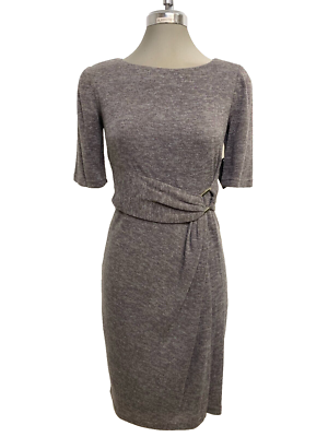 slim fit dress slacks Tie Front Linen Blend Dress Navy Stripe / XL