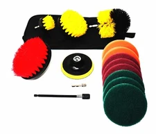 Ultimate 14 Piece Drill Scrub Brush Multi-Purpose Deep Cleaning Kit - SHIPS FREE
