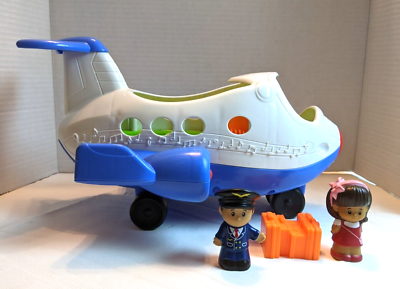 #ad Fisher Price Little People Lil Movers Airplane w Figures Music amp; Sounds 2013 $14.95