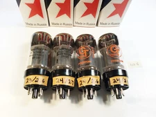 Quad of Sovtek 5881 / 6L6 WXT Power Tubes Tested and Matched (e)