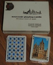 New 2 decks Heraclio Fournier Playing Cards 54 Colour Views of Spain Souvenir