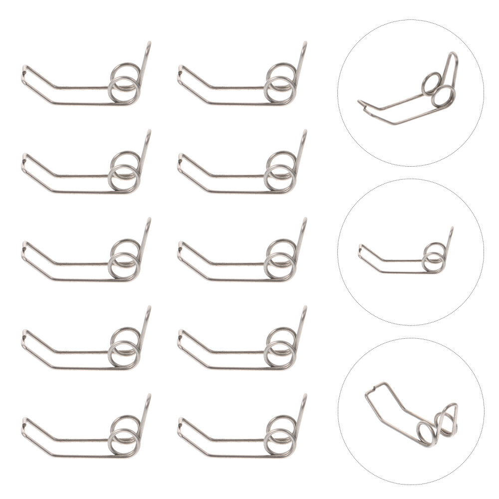 30 Pcs Water Key Spring Trumpet Drain Clique Parts Draining Components