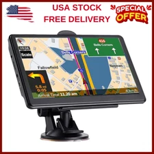 Car Truck GPS Navigation 7 Inch Touch Screen 2025 Maps Spoken Direction