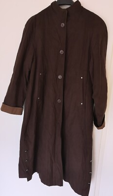 Jacket Coat Womens XL Brown By Fabiani