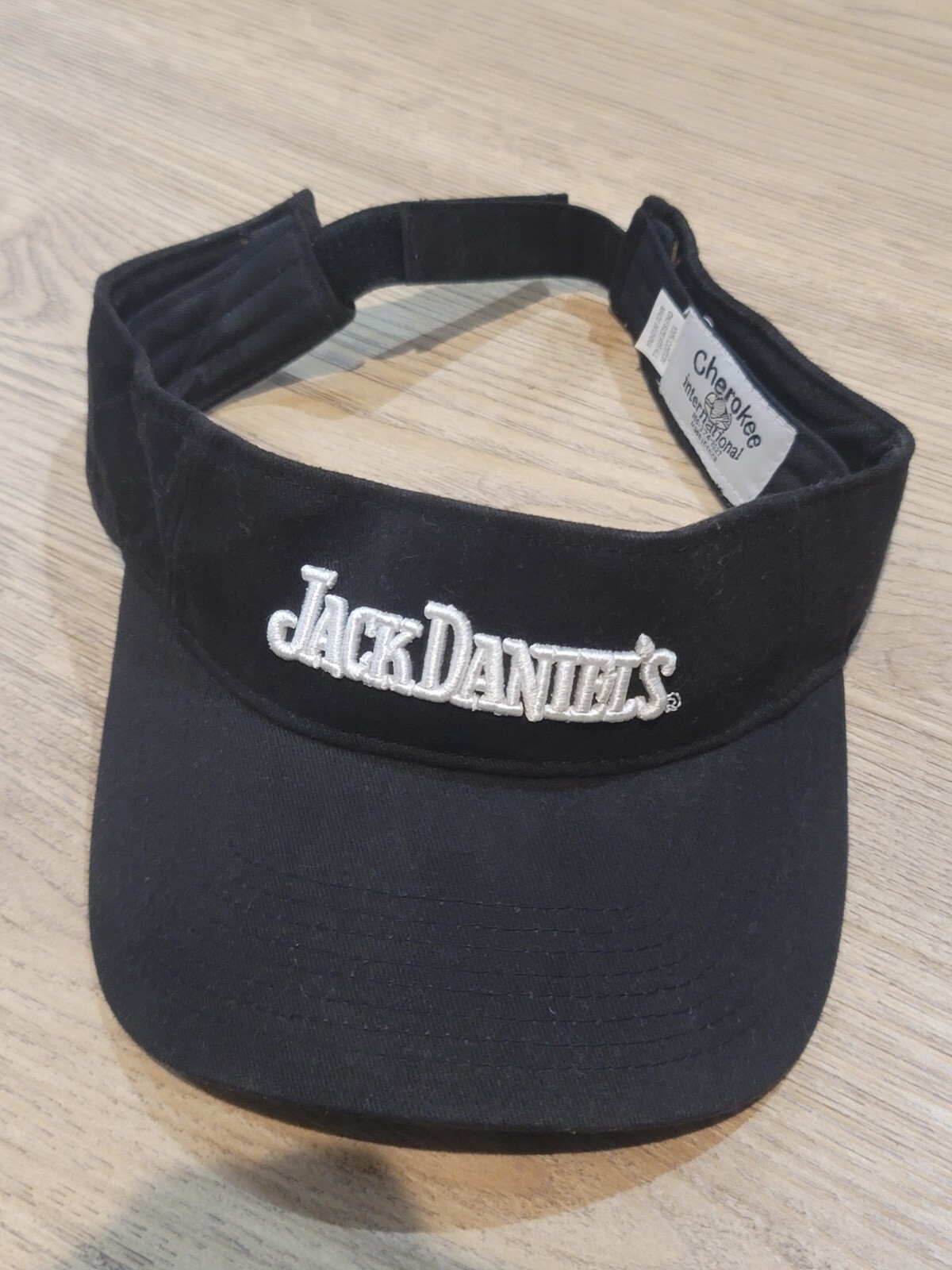 Jack Daniel Sun Visor Hat Cap Black Adjustable by… - image 1
