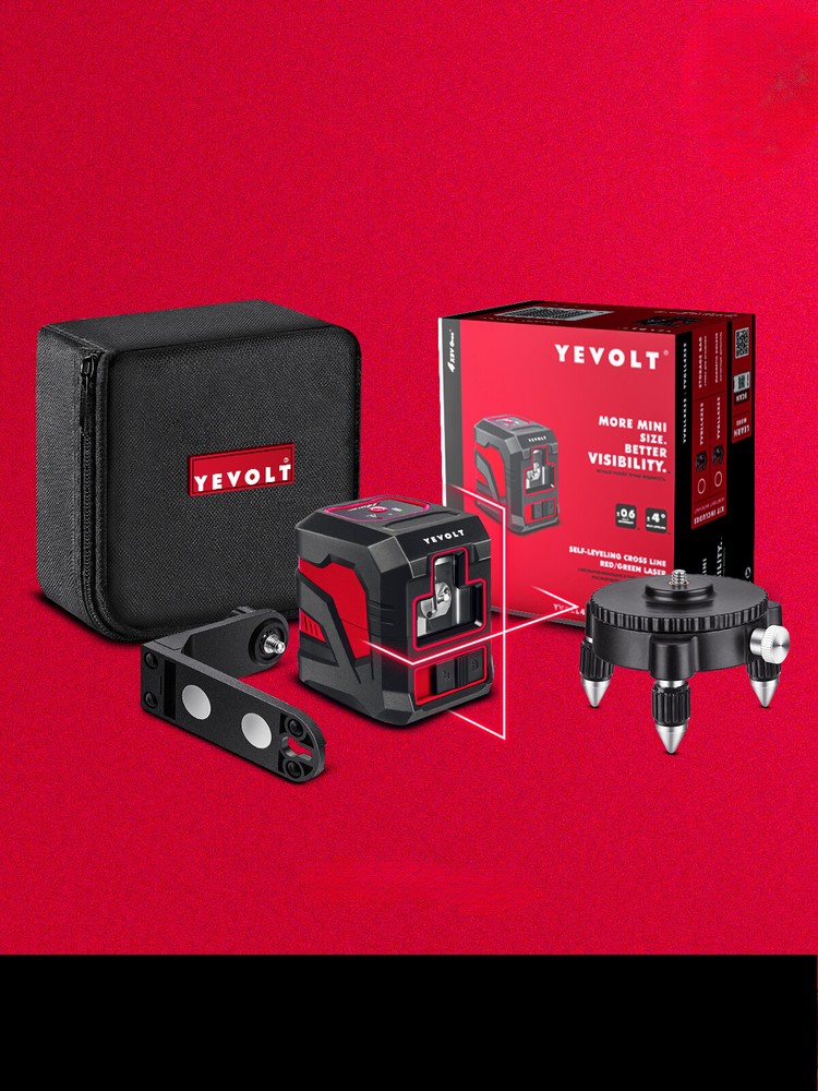 Self-Leveling Laser Level Kit with Magnetic Holder and Rotating Base for Construction Tools