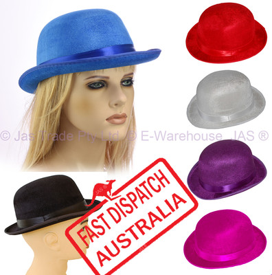 Bowler Derby Hat Charlie Chaplin Banker 1960s Party Dance