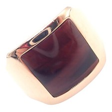 Authentic! Cartier 18k Rose Gold Santos Dumon...