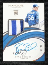 2019 Panini Immaculate Rookie Gold 38/49 Ryan Borucki #44 Patch Auto uk2